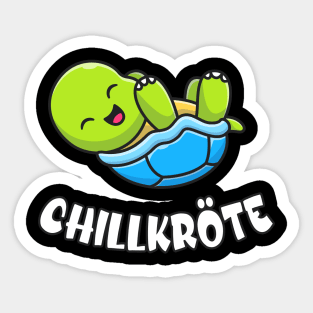 Chillkröte lustige Schildkröte Sticker